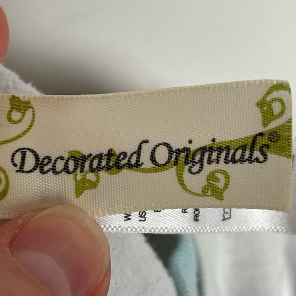 Vintage beaded Snowman sweatshirt double collar - Picture 6 of 9